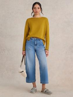 White Stuff Olive Organic Cotton Blend Jumper, Yellow, Yellow