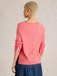 White Stuff City Organic Cotton Blend Jumper, Mid Coral