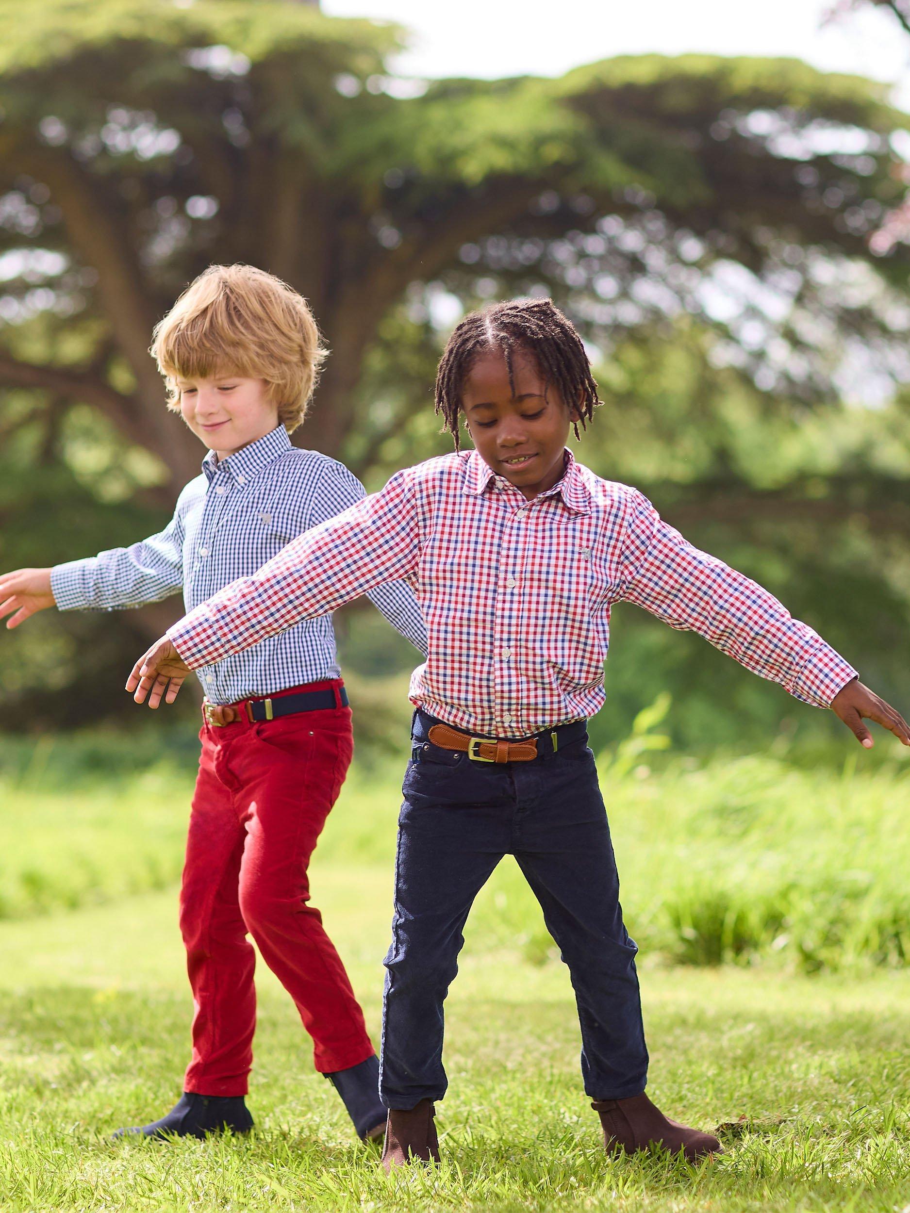 Product image 4 of 6, which shows Trotters Kids' Oliver Shirt, Multi, 2-3 years