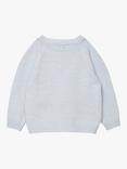 Trotters Baby Elephant Cardigan, Pale Blue