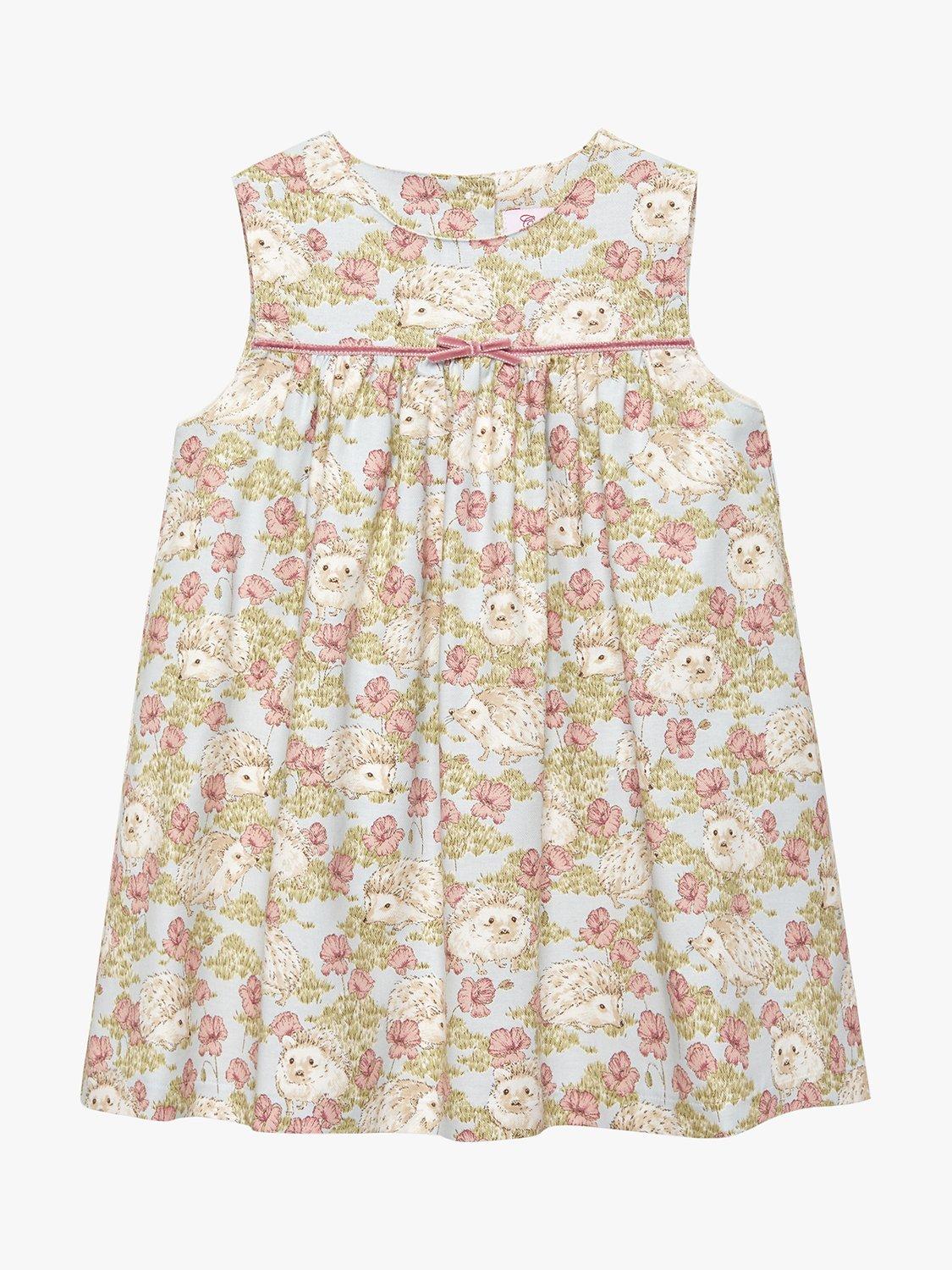 Product image 1 of 5, which shows Trotters Baby Hollie Hedgehog Pinafore Dress, Multi, 3-6 months