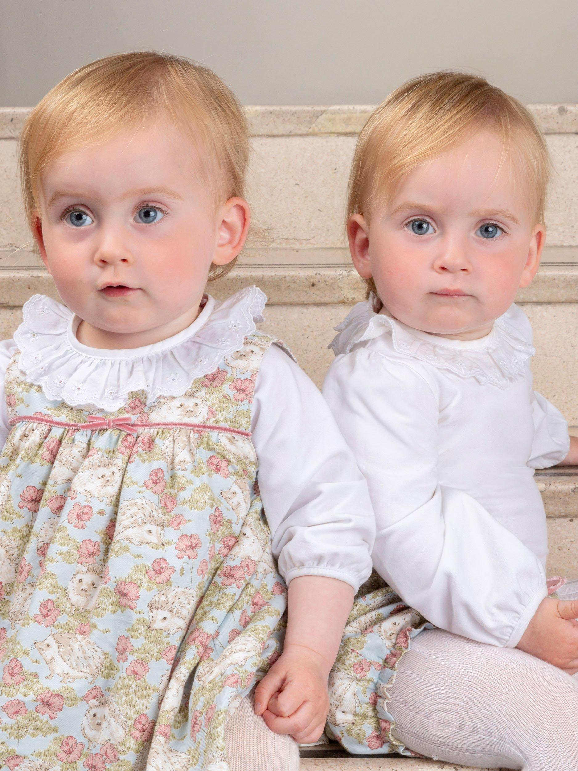 Product image 4 of 5, which shows Trotters Baby Hollie Hedgehog Pinafore Dress, Multi, 3-6 months