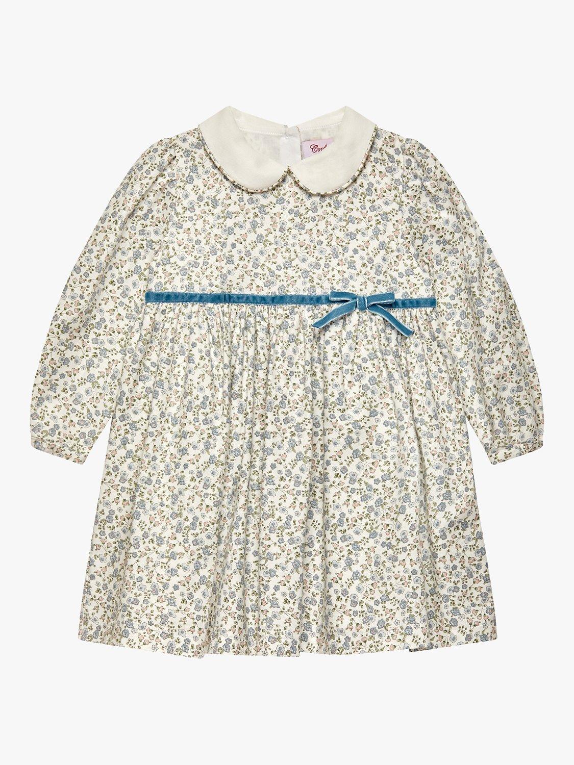 Product image 1 of 6, which shows Trotters Baby Aubrey Floral Dress, Multi, 3-6 months