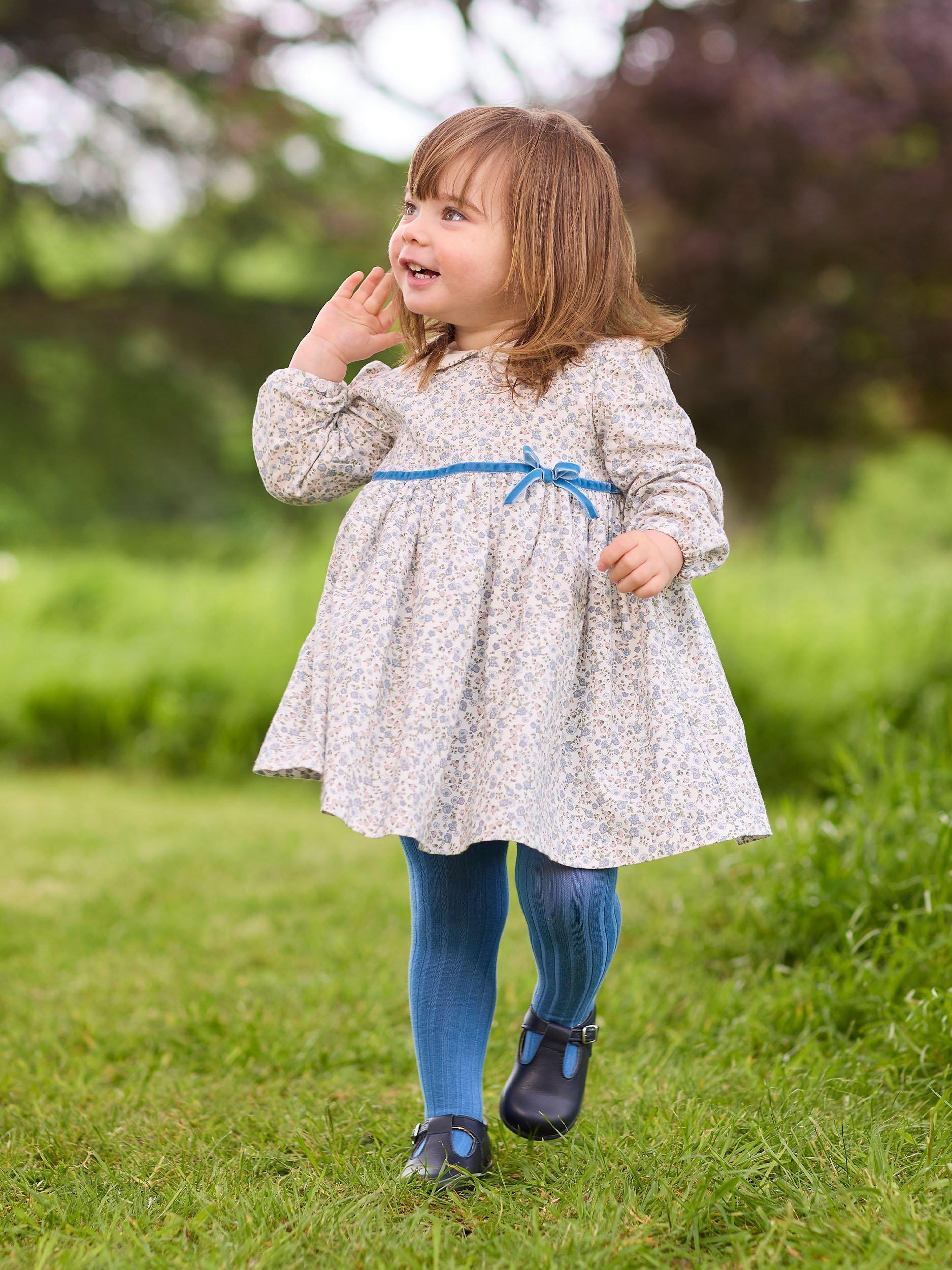 Product image 6 of 6, which shows Trotters Baby Aubrey Floral Dress, Multi, 3-6 months