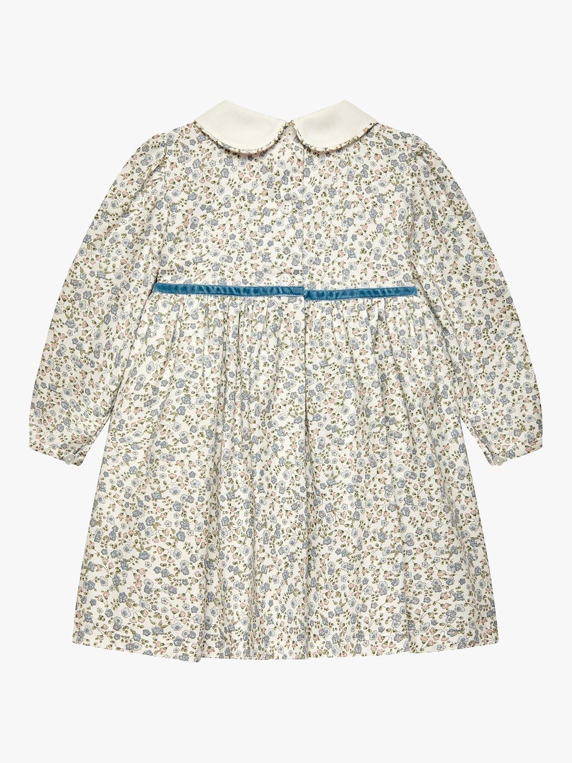 Product image 2 of 6, which shows Trotters Baby Aubrey Floral Dress, Multi, 3-6 months