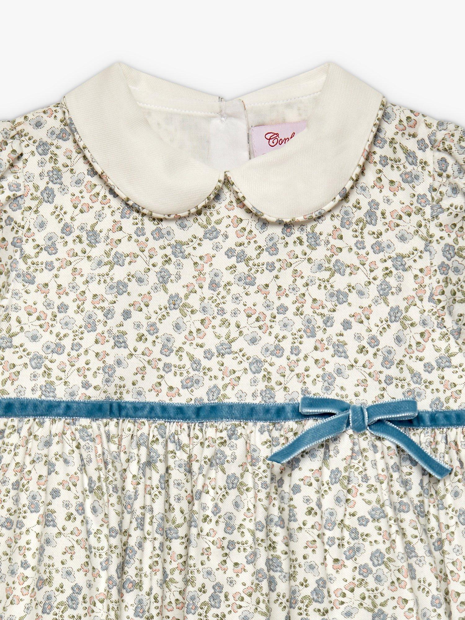 Product image 3 of 6, which shows Trotters Baby Aubrey Floral Dress, Multi, 3-6 months