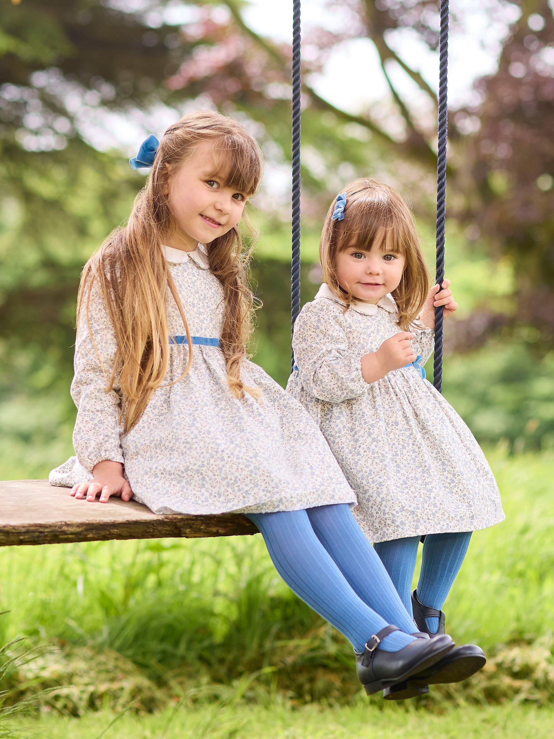 Product image 4 of 6, which shows Trotters Baby Aubrey Floral Dress, Multi, 3-6 months