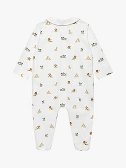 Trotters Baby Augustus & Friends Organic Cotton Blend Bodysuit, White/Multi - view 2, White/Multi