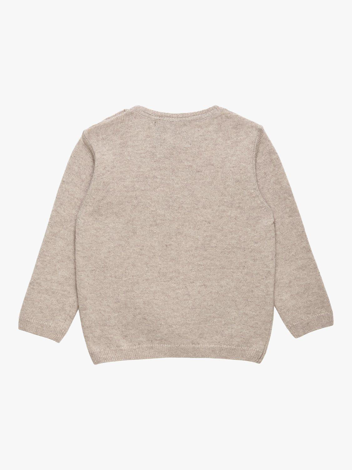 Product image 2 of 4, which shows Trotters Baby Herbie Jumper, Oatmeal, 3-6 months
