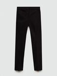 Mango Cola Skinny Fit Tailored Trousers, Black