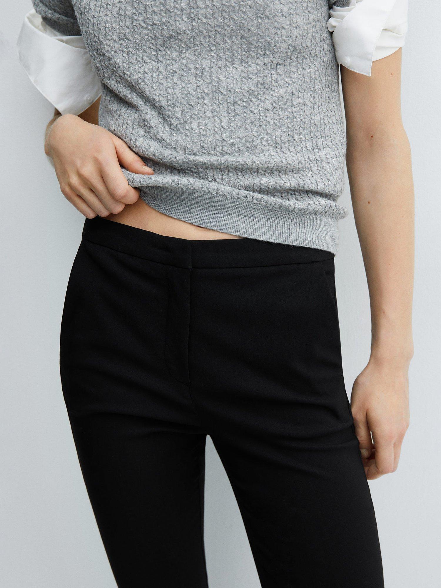 Product image 5 of 7, which shows Mango Cola Skinny Fit Tailored Trousers, Black, 10