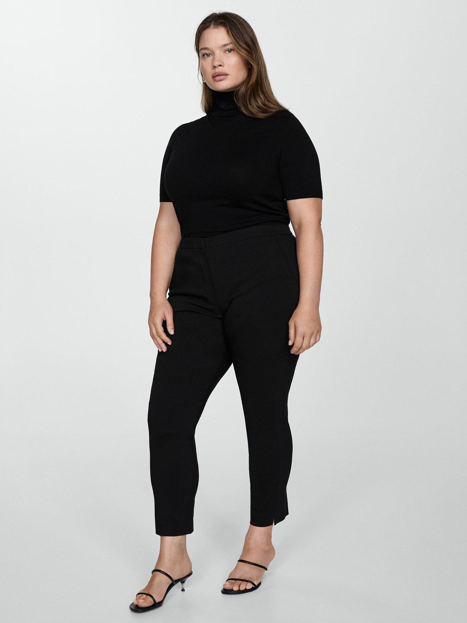 Product image 6 of 7, which shows Mango Cola Skinny Fit Tailored Trousers, Black, 10