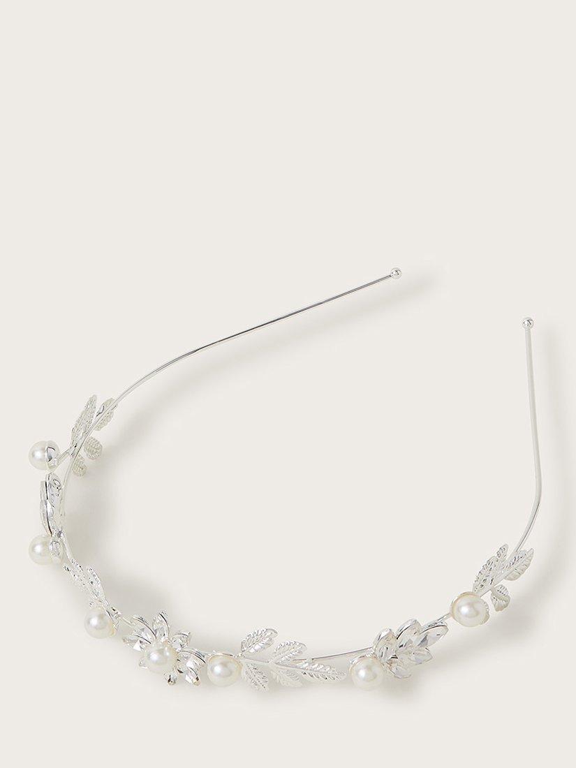 Monsoon Kids' Jewel Bridesmaid Headband, Silver