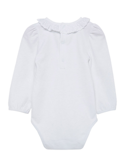Trotters Baby Laura Anglaise Bodysuit, White - view 2, White