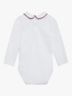 Trotters Thomas Brown Baby Milo Bodysuit - view 2, White/Red