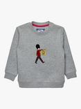 Trotters Baby Cotton Guardsman Jumper, Grey Marl
