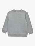 Trotters Baby Cotton Guardsman Jumper, Grey Marl