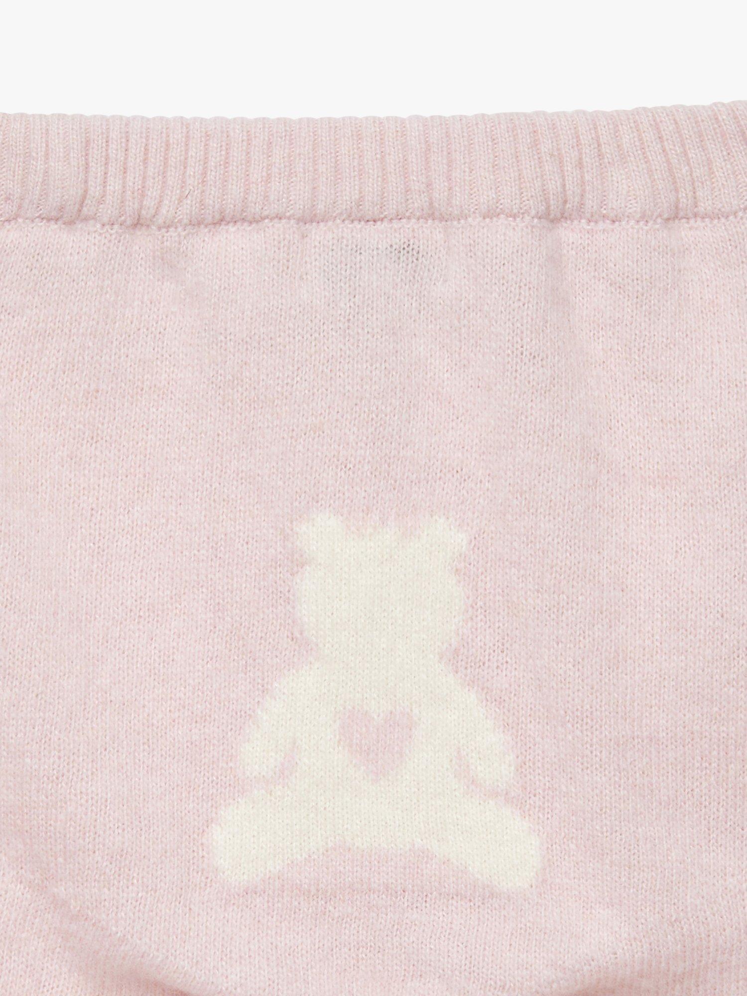 Product image 3 of 3, which shows Trotters Baby Teddy Wool Blend Leggings, Pale Pink, Newborn