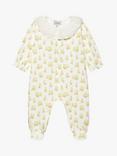 Trotters Baby Delilah Duckling Organic Cotton Blend Bodysuit, White