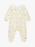 Trotters Baby Delilah Duckling Organic Cotton Blend Bodysuit, White