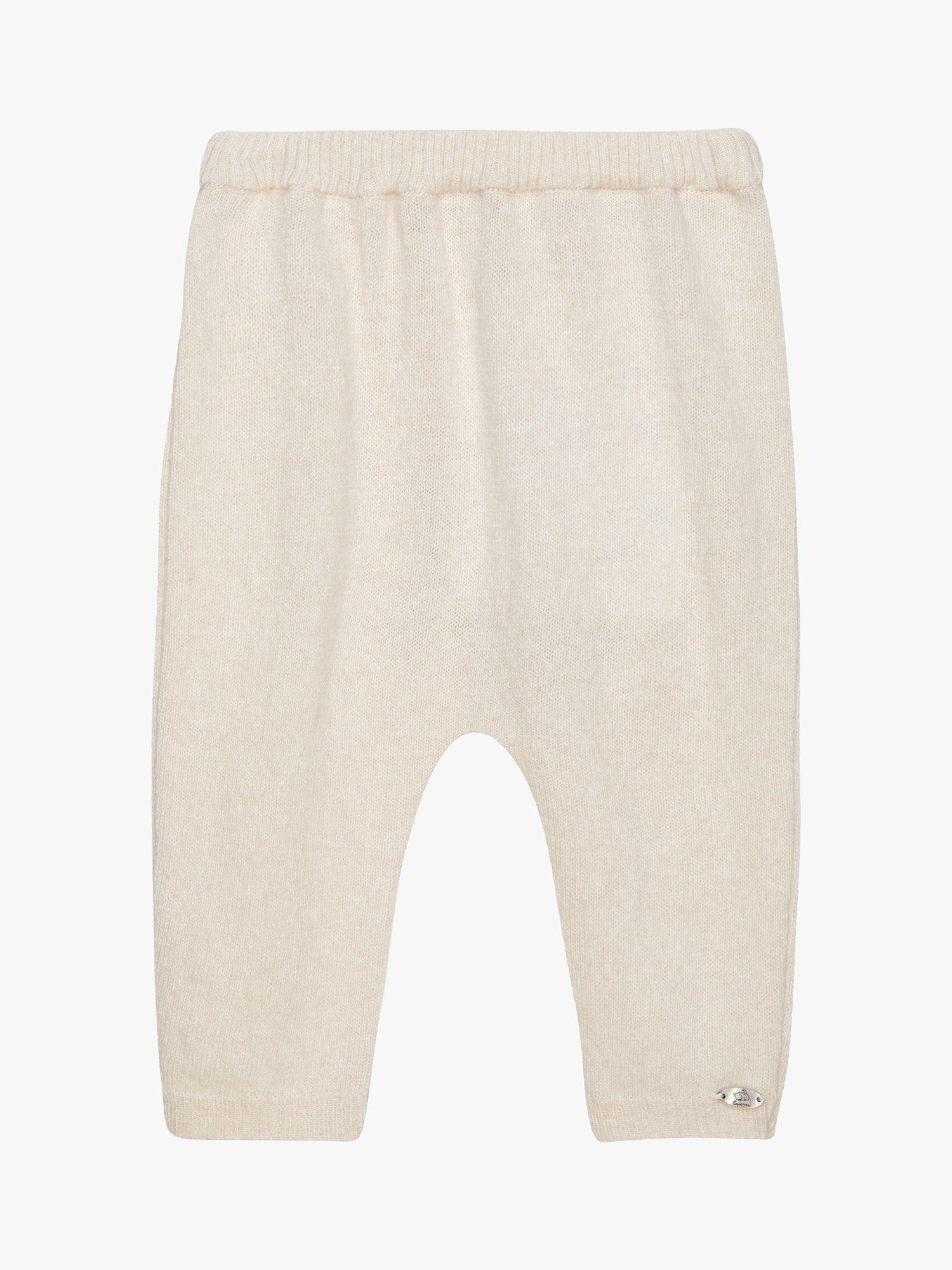 Product image 2 of 3, which shows Trotters Baby Wool Blend Christmas Pudding Leggings, Winter White, Newborn