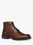 Geox Walk Pleasure C Leather Lace Up Ankle Boots, Brown