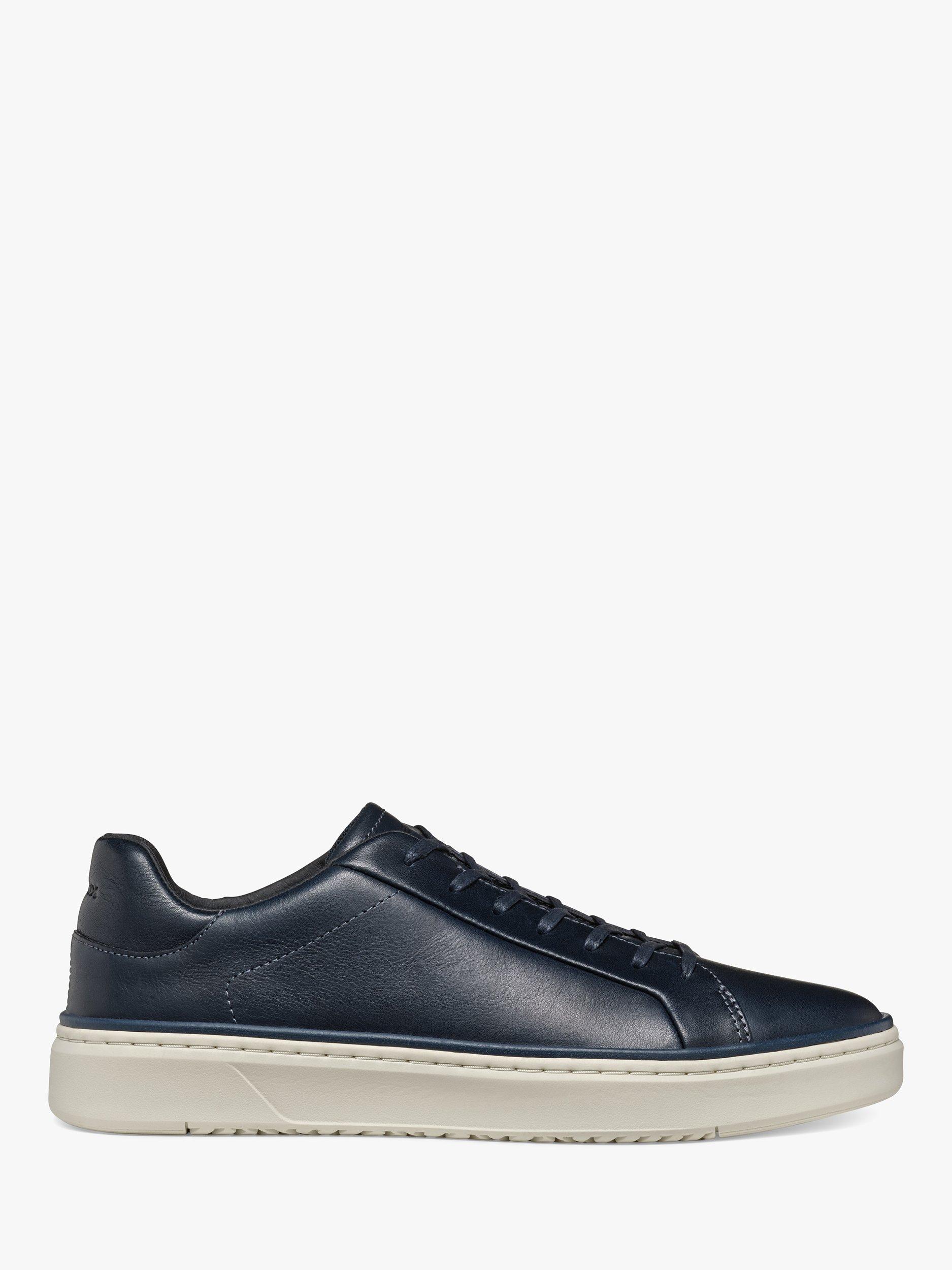 Geox Zackerty Waxed Leather Lace Up Trainers
