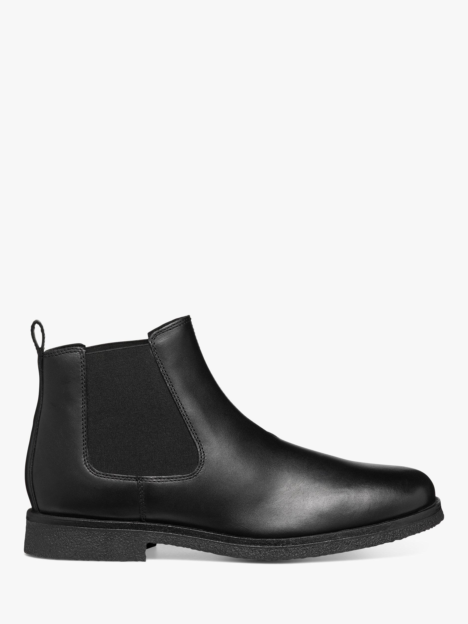 Geox Claudio Leather Chelsea Boots Black