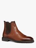 Geox Tiberio Leather Ankle Boots, Cognac