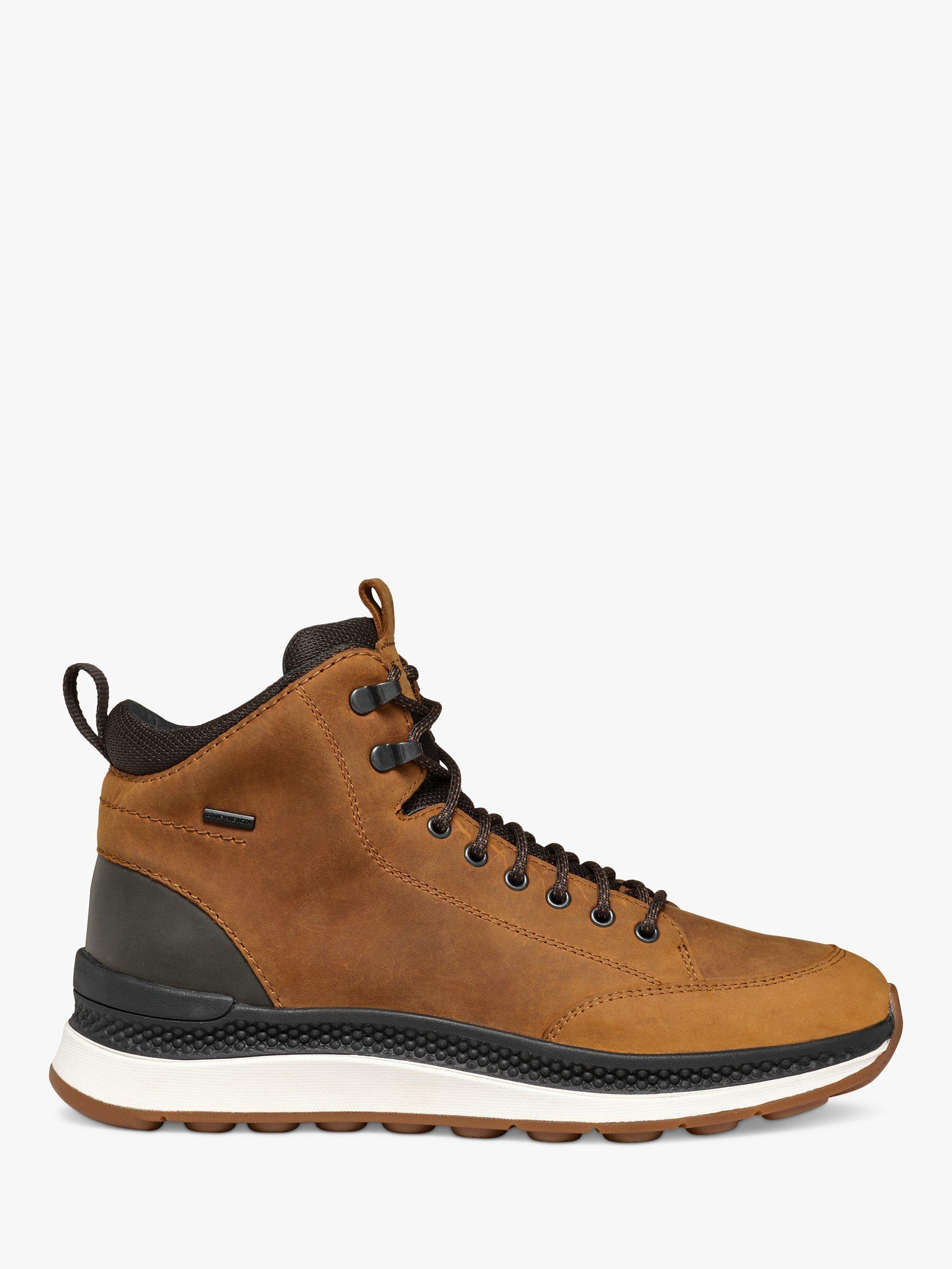 Geox Spherica Actif X2 ABX Waterproof Leather Ankle Boots, Ochre