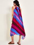 Monsoon Eliza Halter Abstract Midi Dress, Multi