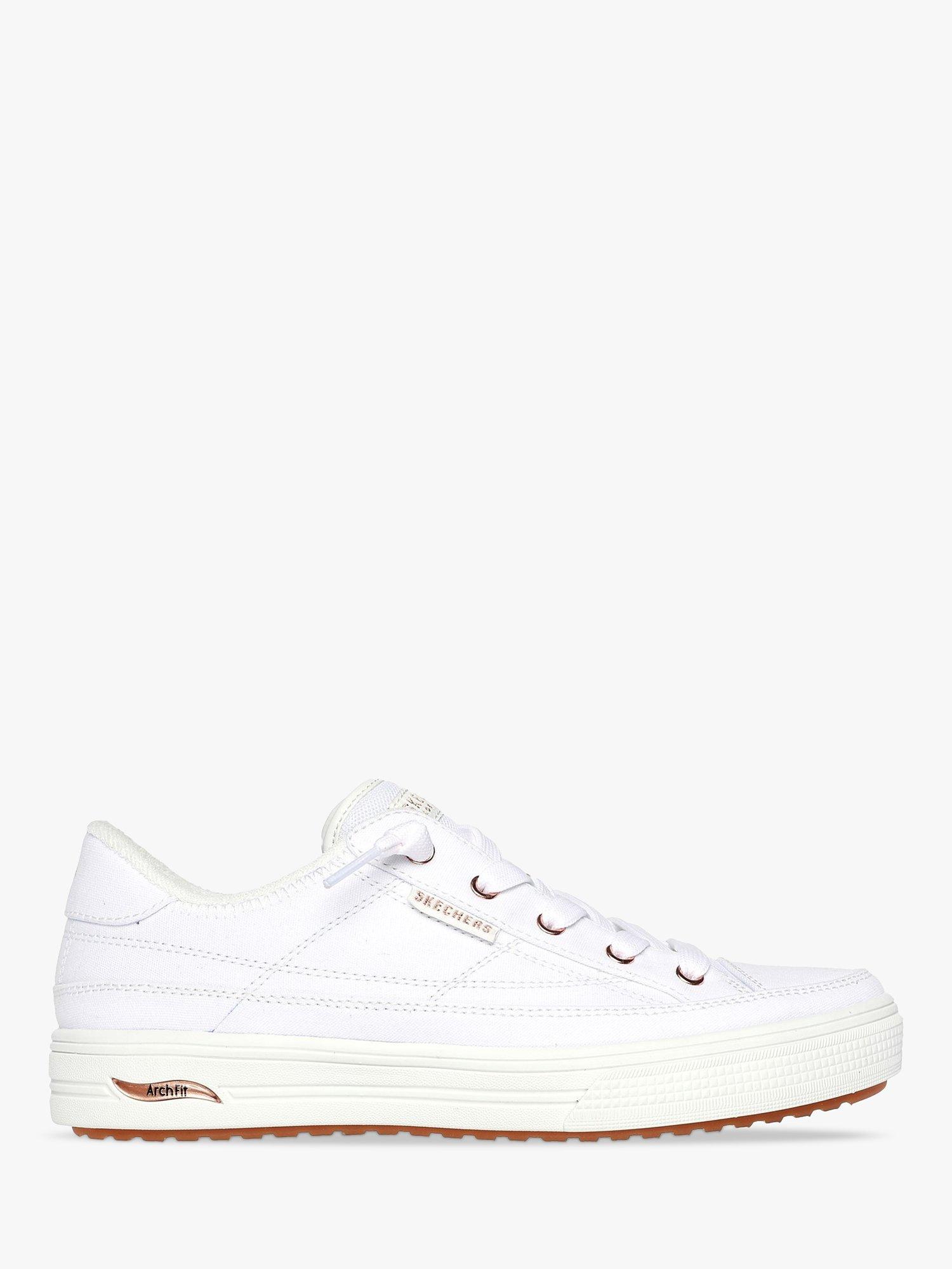 Skechers Arch Fit Arcade Meet Ya There Trainers, White