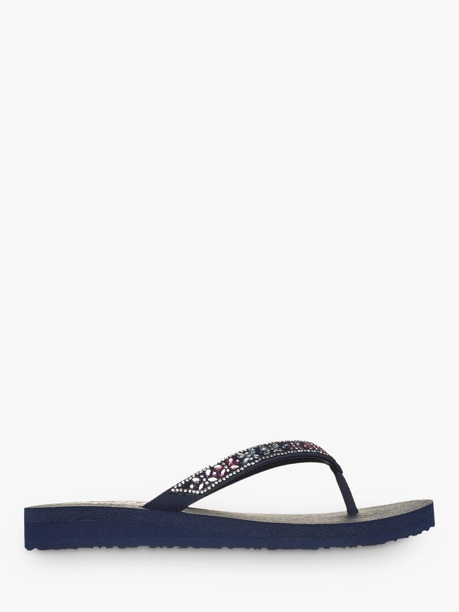 Skechers Meditation Butterfly Garden Sandals, Navy
