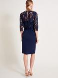 Monsoon Maya Lace Dress, Navy