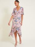 Monsoon Sisi Floral Print Dress, Blush