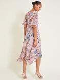 Monsoon Sisi Floral Print Dress, Blush