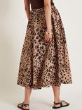 Monsoon Raife Animal Print Skirt, Multi