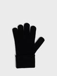 Gerard Darel Prune Pure Cashmere Gloves, Black