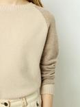 Gerard Darel Jalina Cashmere Jumper, Beige/Multi