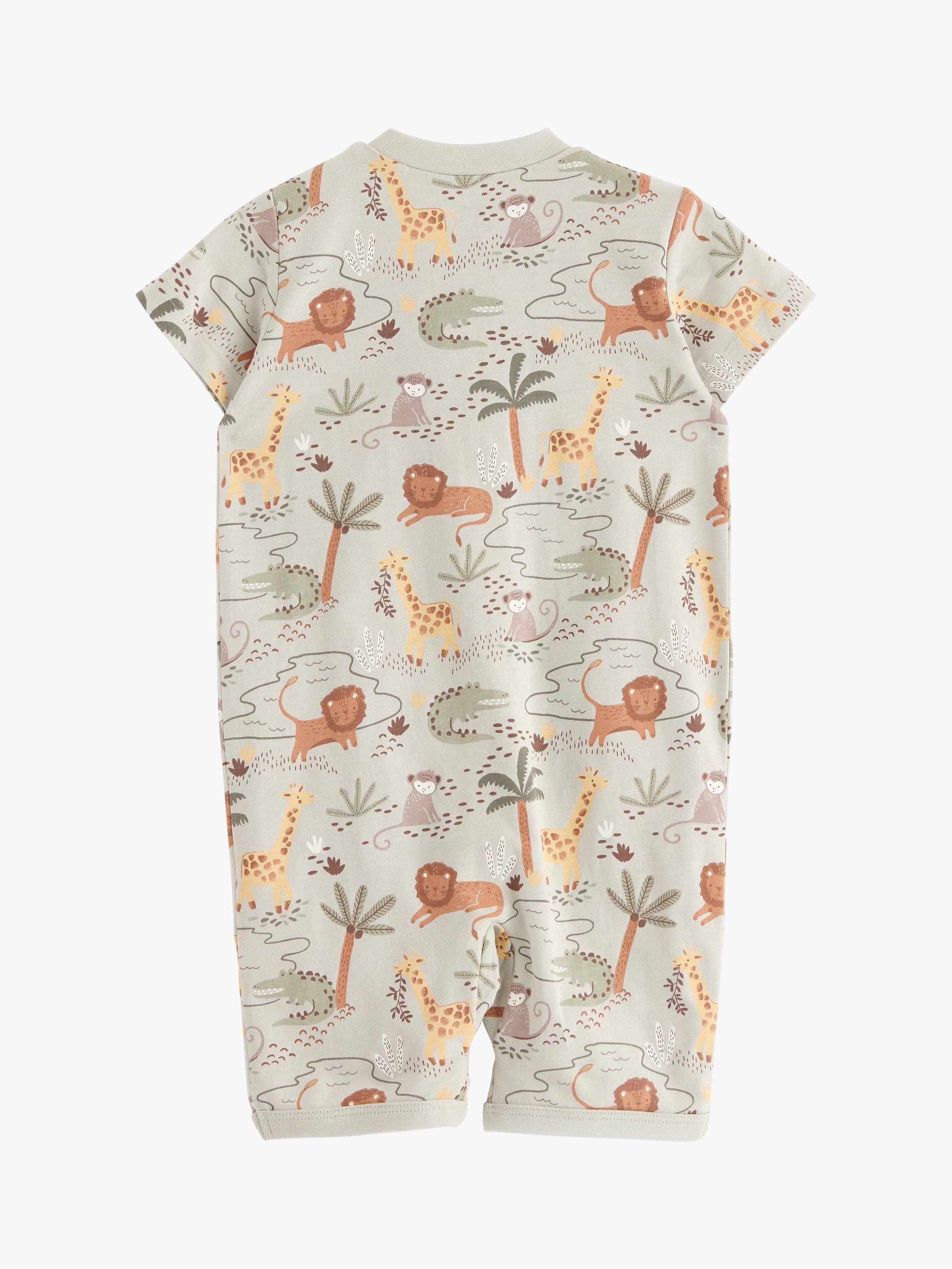 Product image 2 of 3, which shows Lindex Baby Organic Cotton Jungle Bodysuit, Light Green, 2-4 months