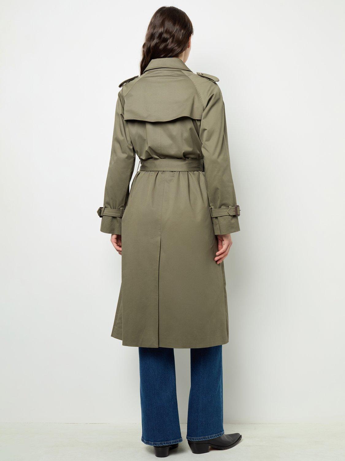 Khaki green duster coat hotsell