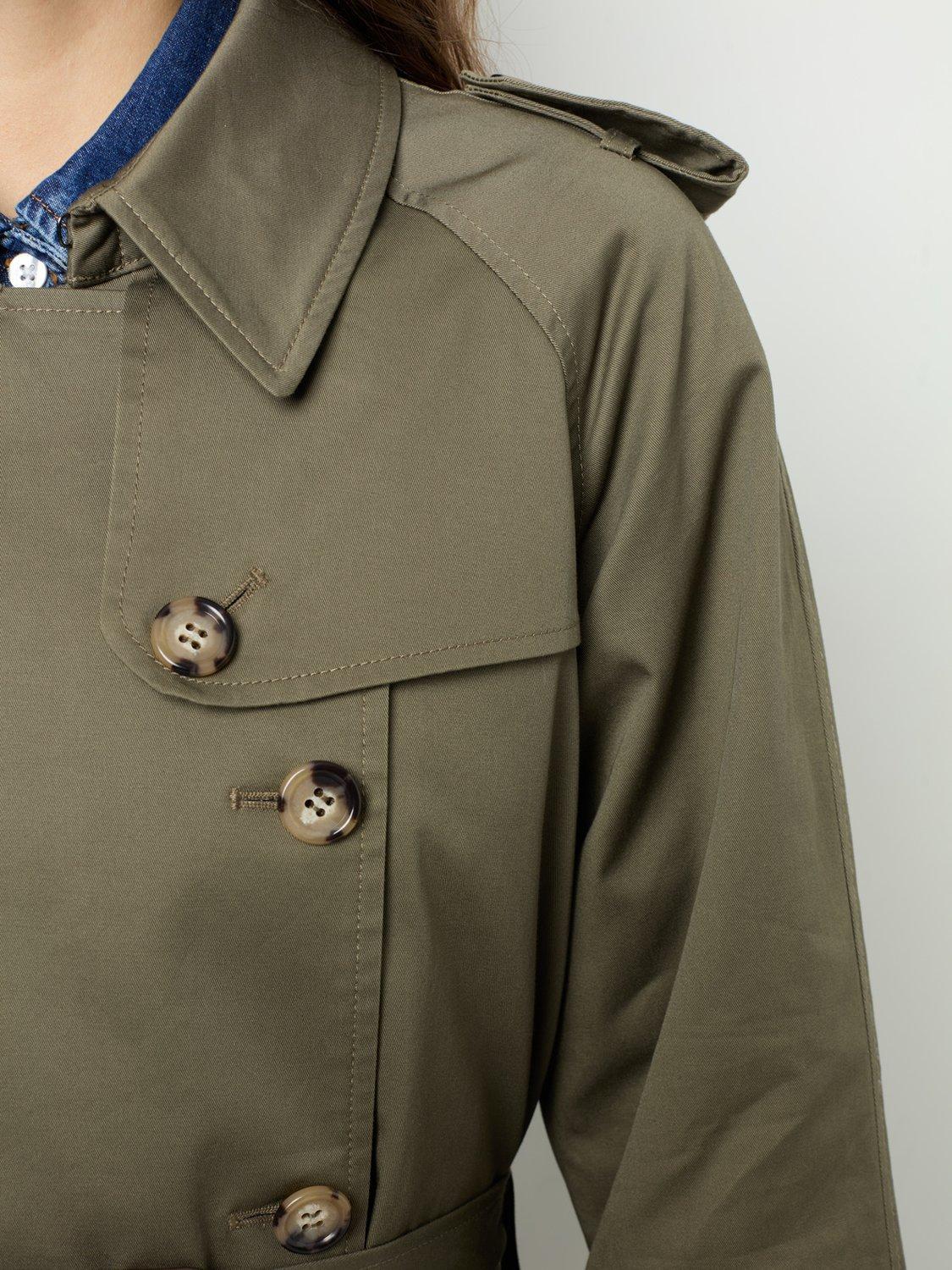 Product image 2 of 4, which shows Gerard Darel Serge Trench Coat, Khaki Green, 10