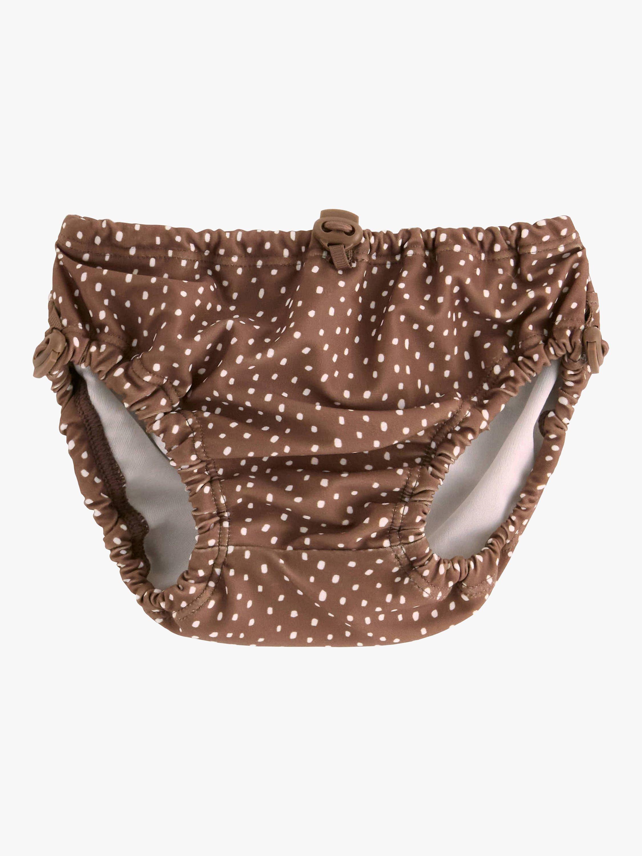 Product image 1 of 3, which shows Lindex Baby Animal Swim Pants, Dark Khaki, 7-12 months