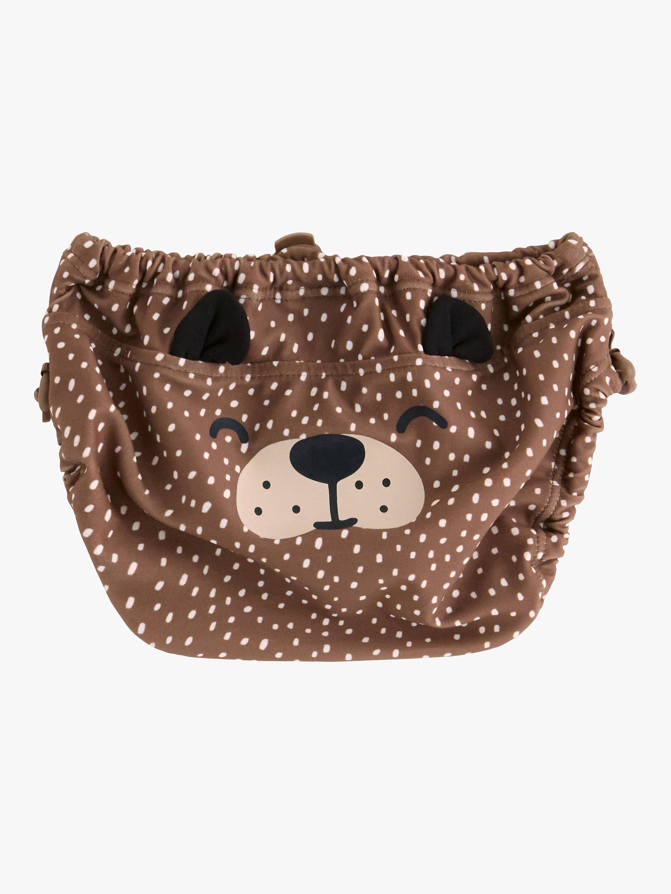 Product image 2 of 3, which shows Lindex Baby Animal Swim Pants, Dark Khaki, 7-12 months