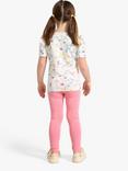 Lindex Baby Organic Cotton Blend Basic Leggings, Pink