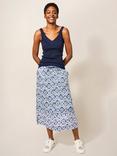 White Stuff Seabreeze Ribbed Vest Top, Navy