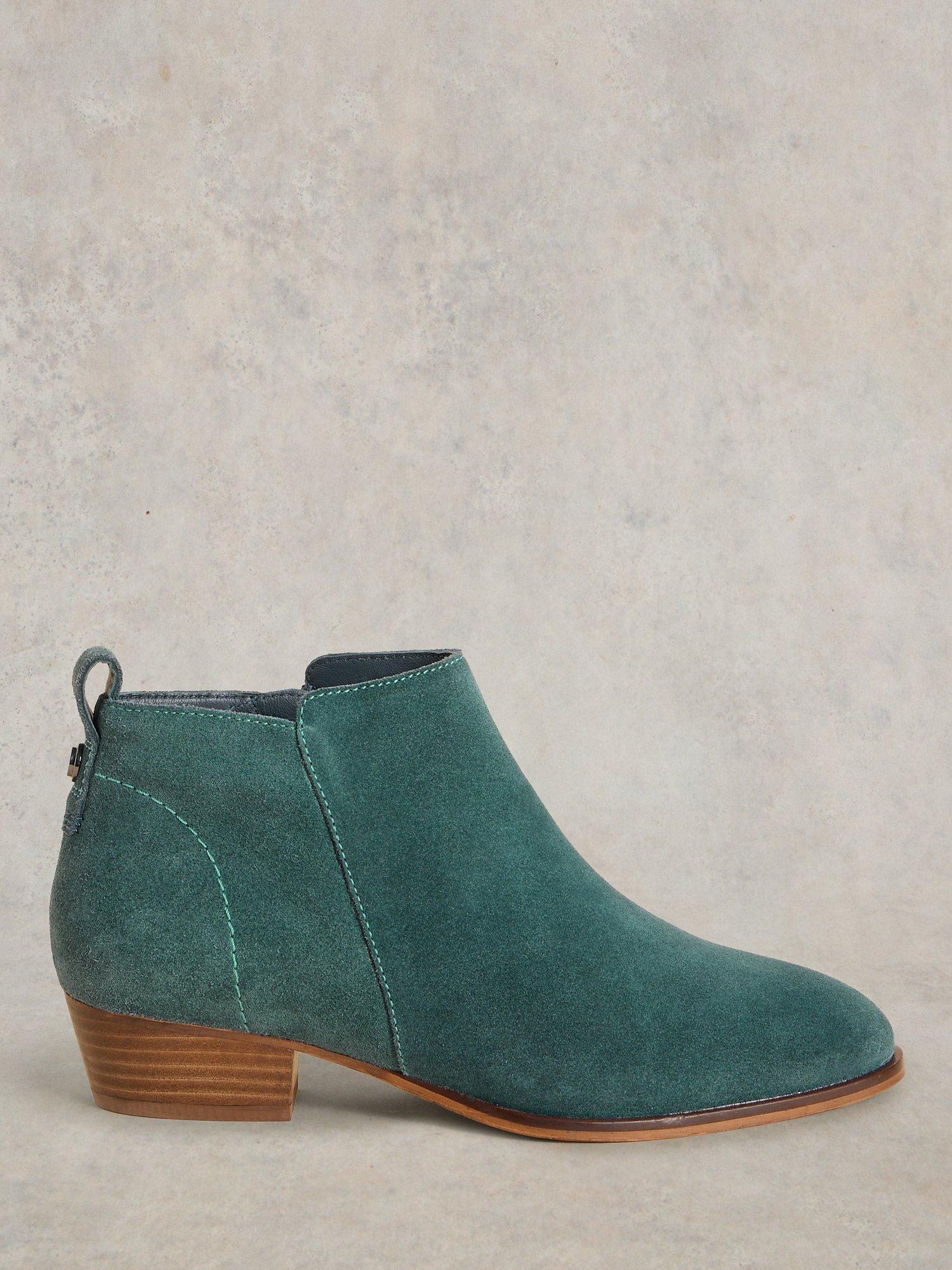 Teal ankle booties online