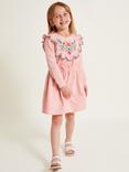 Monsoon Kids' Heritage Sweatshirt Dress, Pink