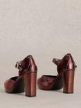 White Stuff Priscilla Velvet Platform Court Shoes, Plum