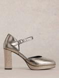 White Stuff Priscilla Leather Platform Court Shoes